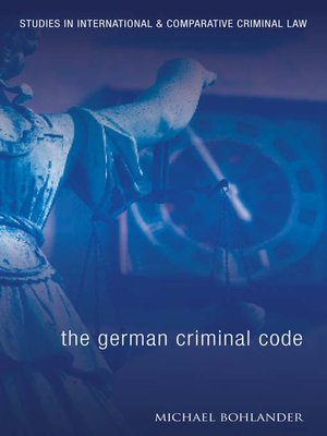 cover image of The German Criminal Code